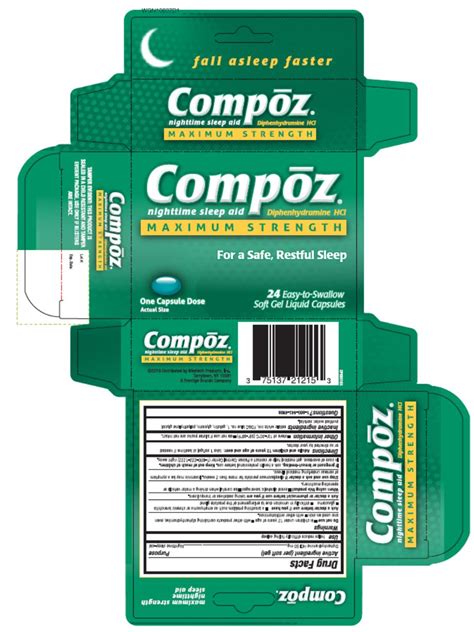 compoz nighttime sleep aid.